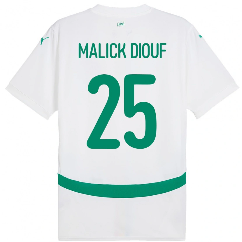 Danxen Män Senegal El Hadji Malick Diouf #25 Vit Hemmatröja Matchtröjor 24-26 Tröjor T-Tröja