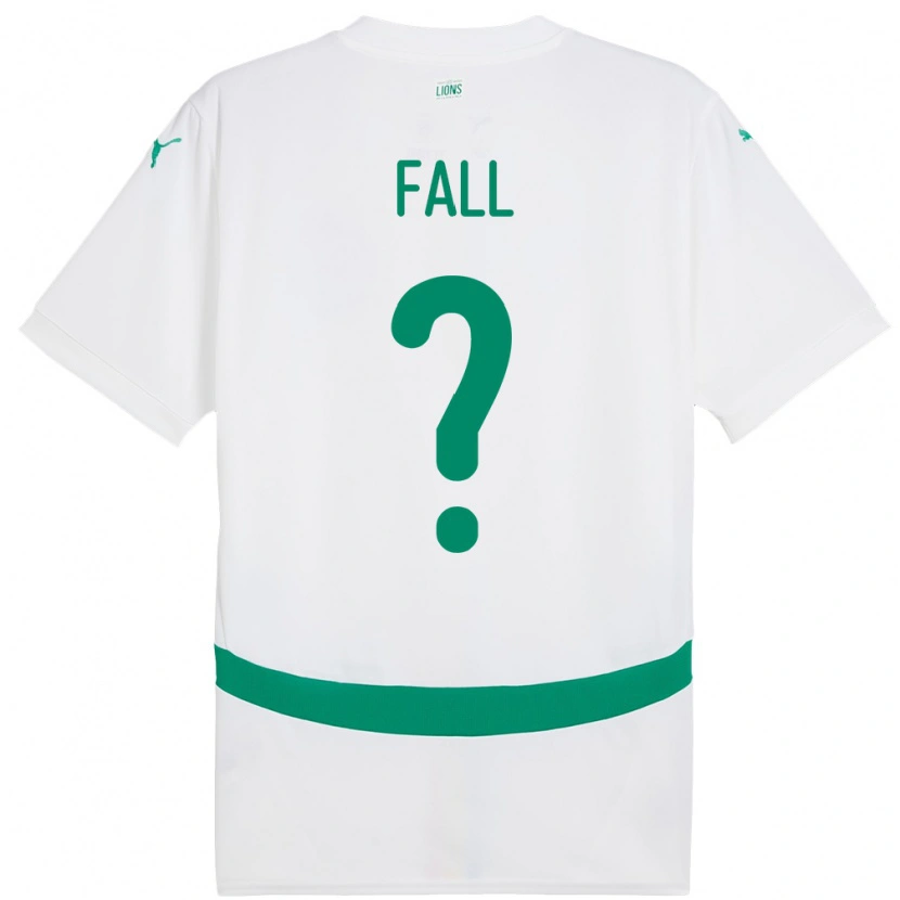 Danxen Män Senegal Falilou Fall #0 Vit Hemmatröja Matchtröjor 24-26 Tröjor T-Tröja