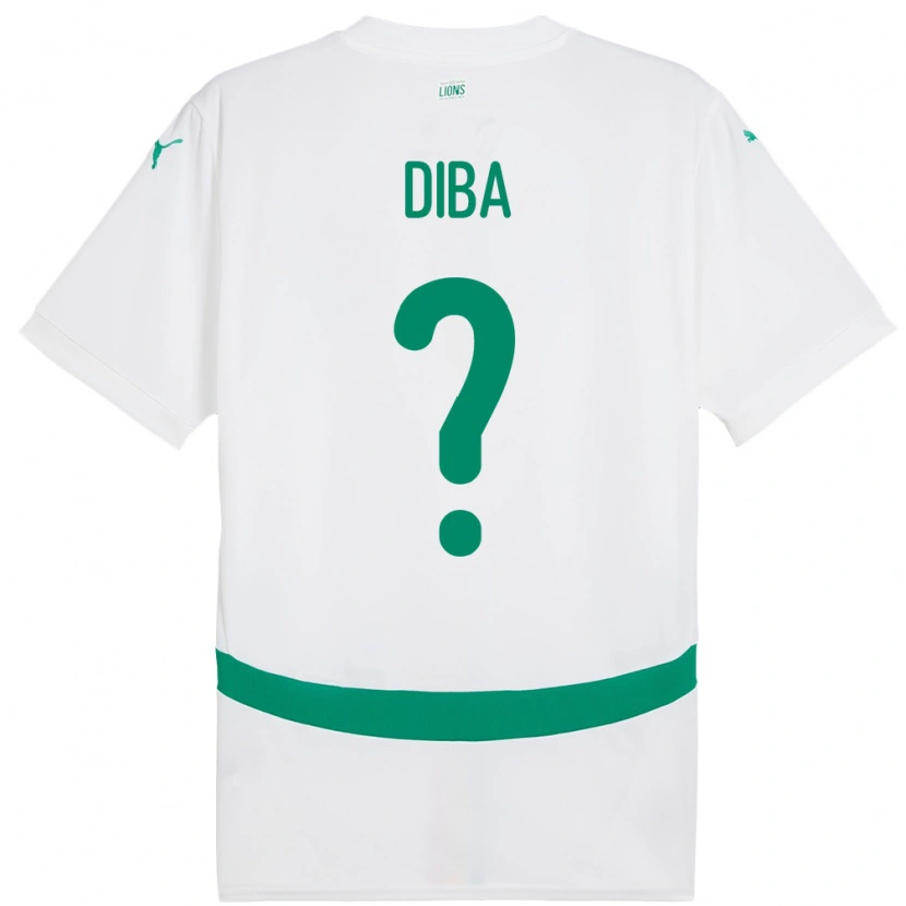 Danxen Män Senegal Samba Diba #0 Vit Hemmatröja Matchtröjor 24-26 Tröjor T-Tröja