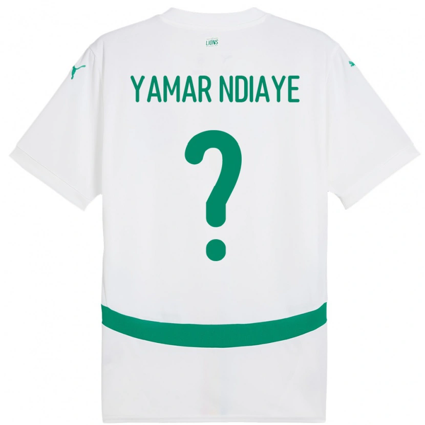 Danxen Män Senegal El Hadj Yamar Ndiaye #0 Vit Hemmatröja Matchtröjor 24-26 Tröjor T-Tröja