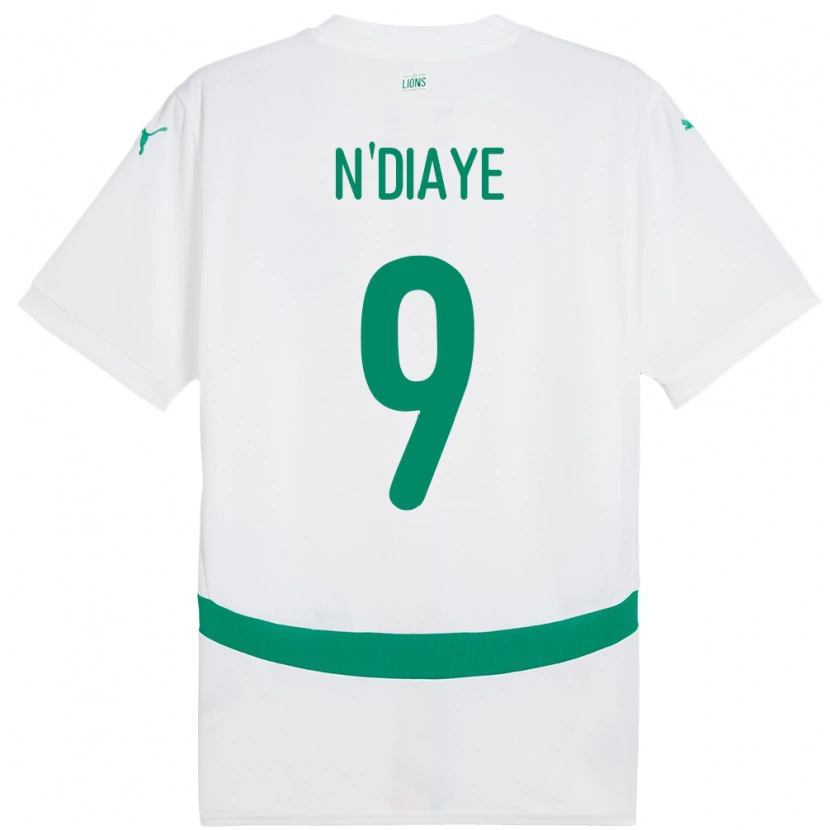 Danxen Män Senegal Dialy N Diaye #9 Vit Hemmatröja Matchtröjor 24-26 Tröjor T-Tröja