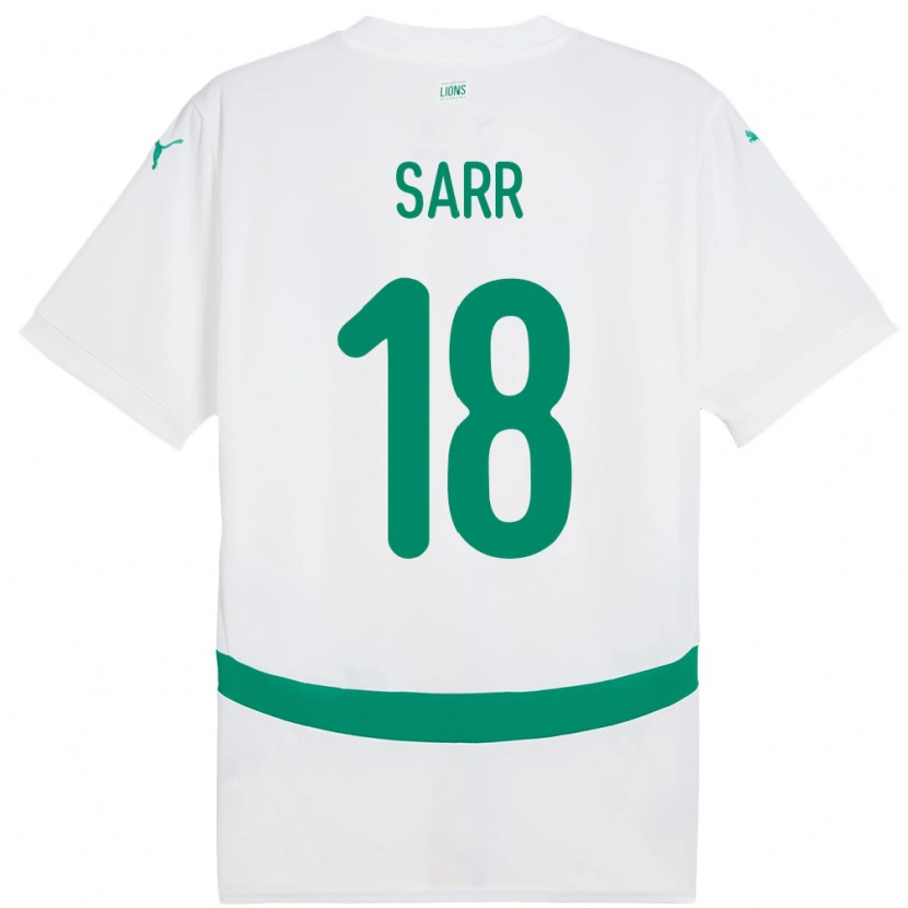 Danxen Män Senegal Ismaila Sarr #18 Vit Hemmatröja Matchtröjor 24-26 Tröjor T-Tröja