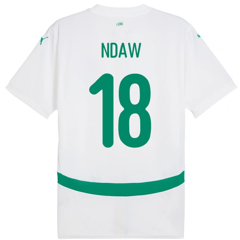 Danxen Män Senegal Faly Ndaw #18 Vit Hemmatröja Matchtröjor 24-26 Tröjor T-Tröja