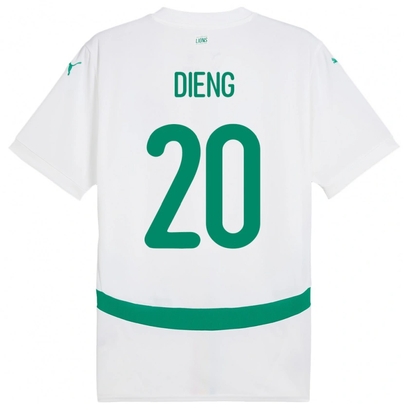 Danxen Män Senegal Bamba Dieng #20 Vit Hemmatröja Matchtröjor 24-26 Tröjor T-Tröja
