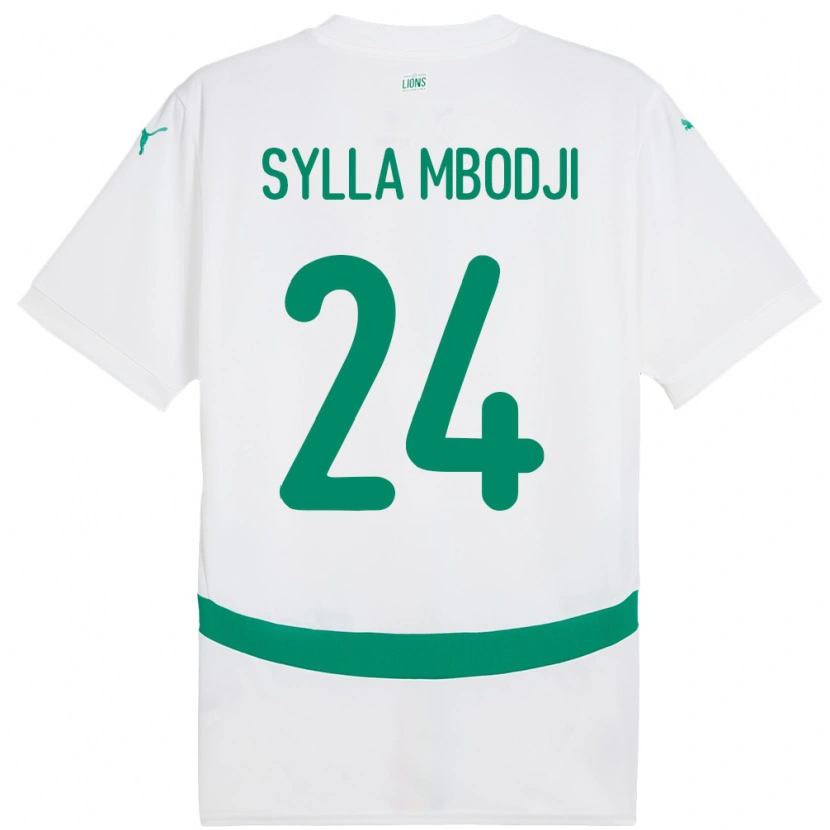 Danxen Män Senegal Coumba Sylla Mbodji #24 Vit Hemmatröja Matchtröjor 24-26 Tröjor T-Tröja