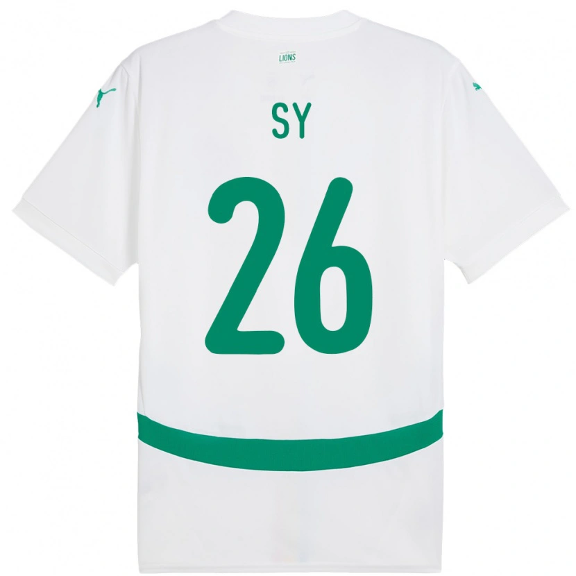 Danxen Män Senegal Astou Sy #26 Vit Hemmatröja Matchtröjor 24-26 Tröjor T-Tröja