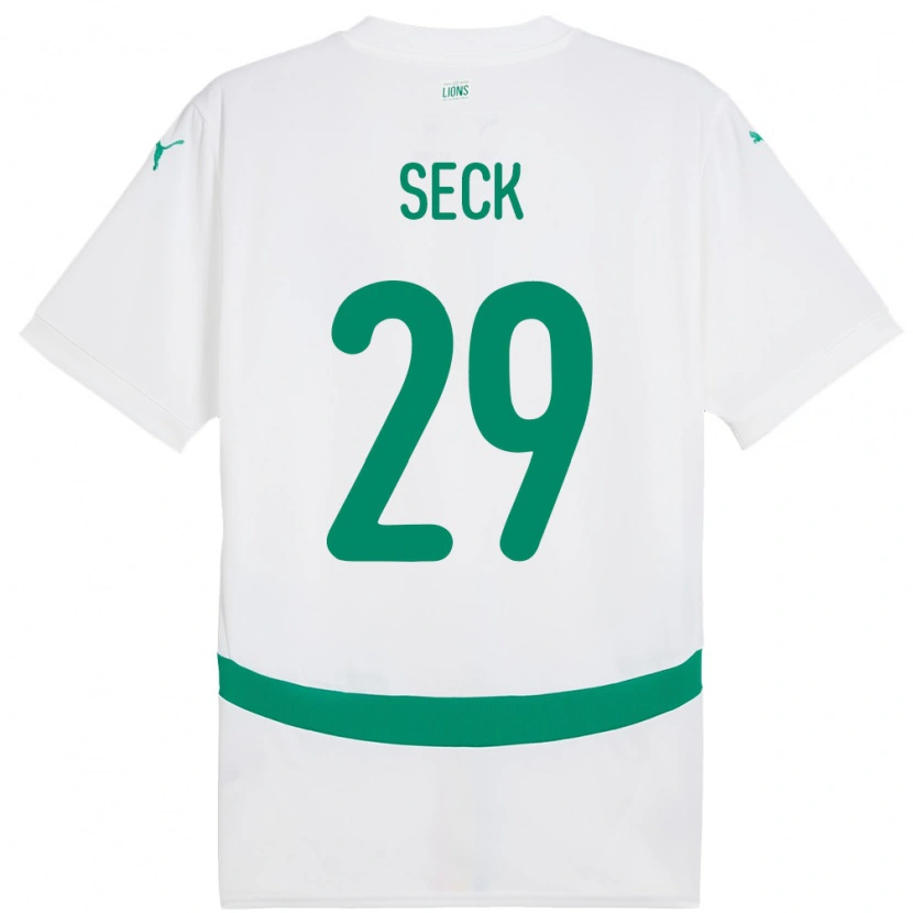 Danxen Män Senegal Demba Seck #29 Vit Hemmatröja Matchtröjor 24-26 Tröjor T-Tröja