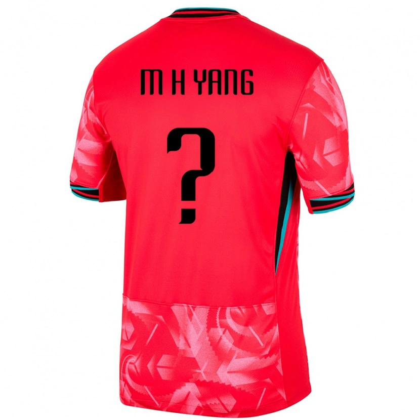 Danxen Män Sydkorea Yang Min Hyuk #0 Röd Hemmatröja Matchtröjor 24-26 Tröjor T-Tröja