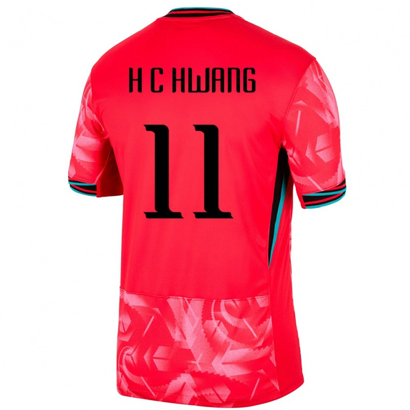 Danxen Män Sydkorea Hee-Chan Hwang #11 Röd Hemmatröja Matchtröjor 24-26 Tröjor T-Tröja