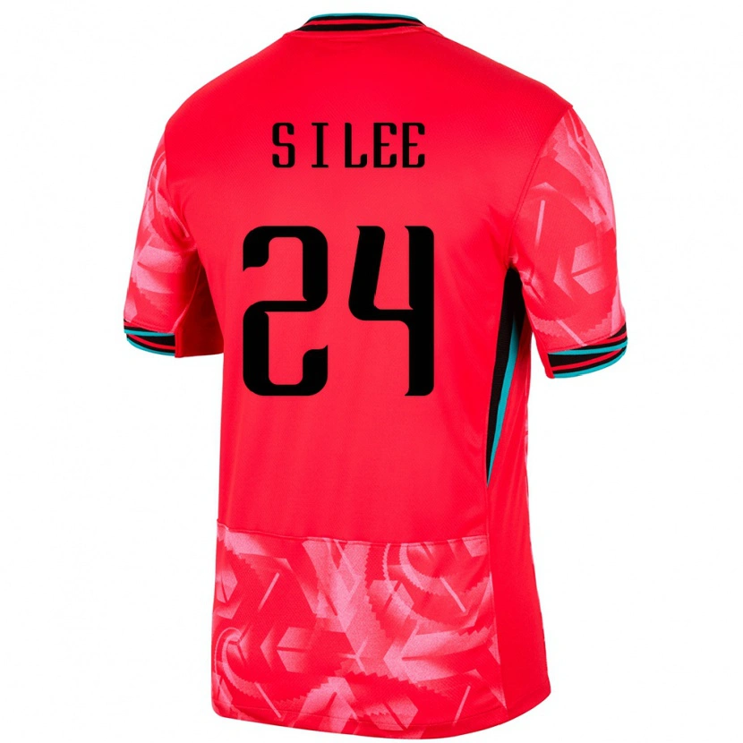 Danxen Män Sydkorea Lee Soo In #24 Röd Hemmatröja Matchtröjor 24-26 Tröjor T-Tröja