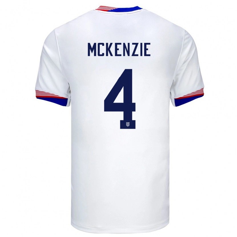 Danxen Män Usa Mark Mckenzie #4 Vit Hemmatröja Matchtröjor 24-26 Tröjor T-Tröja