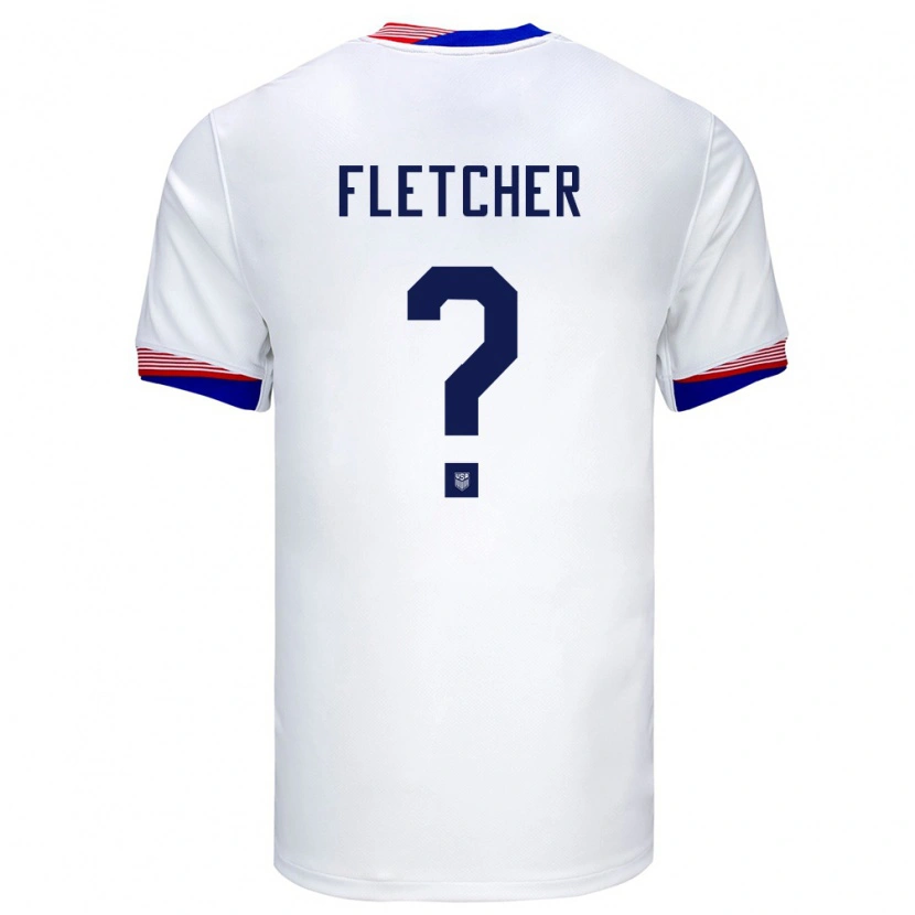 Danxen Män Usa Kristian Fletcher #0 Vit Hemmatröja Matchtröjor 24-26 Tröjor T-Tröja
