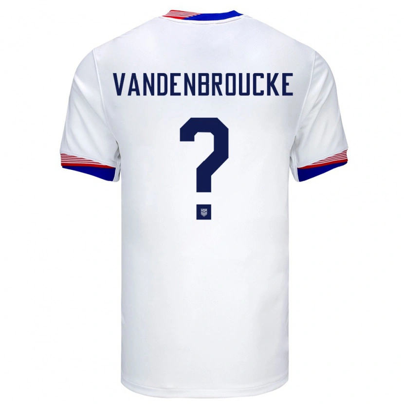 Danxen Män Usa Victor Vandenbroucke #0 Vit Hemmatröja Matchtröjor 24-26 Tröjor T-Tröja