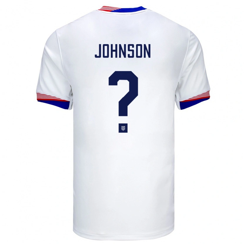 Danxen Män Usa Jamir Johnson #0 Vit Hemmatröja Matchtröjor 24-26 Tröjor T-Tröja