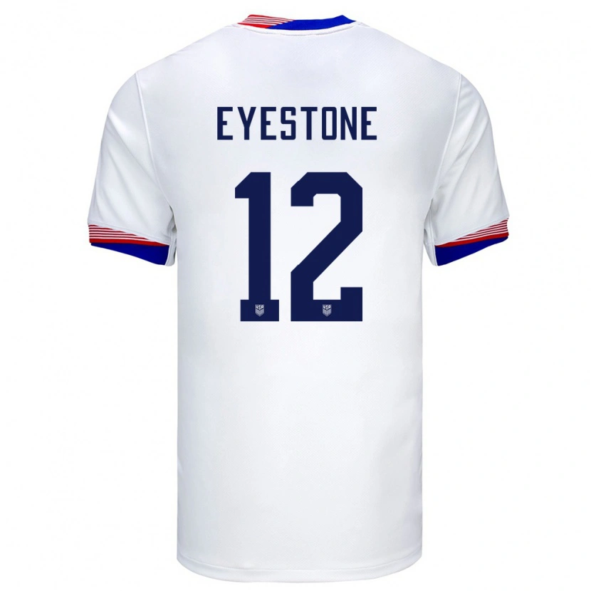 Danxen Män Usa Julian Eyestone #12 Vit Hemmatröja Matchtröjor 24-26 Tröjor T-Tröja
