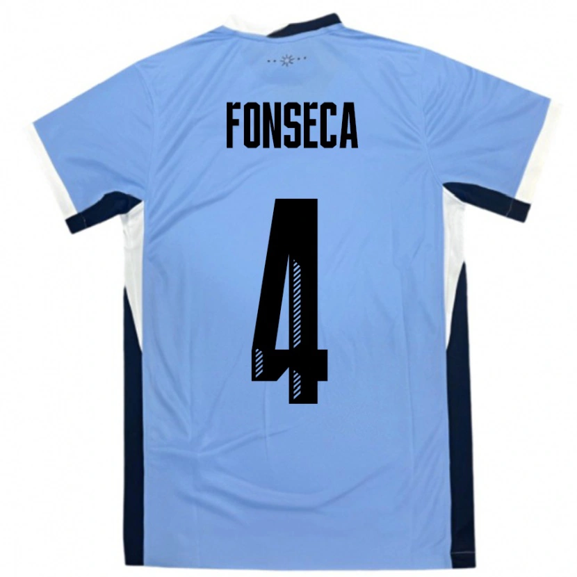 Danxen Män Uruguay Nicolás Fonseca #4 Vit Svart Hemmatröja Matchtröjor 24-26 Tröjor T-Tröja