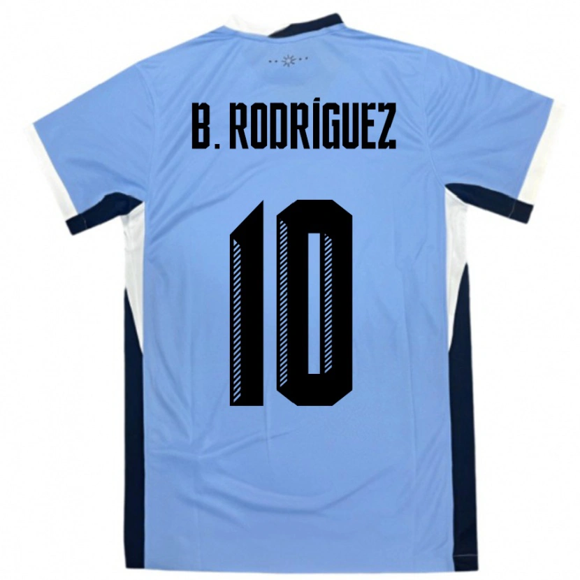 Danxen Män Uruguay Brian Rodríguez #10 Vit Svart Hemmatröja Matchtröjor 24-26 Tröjor T-Tröja