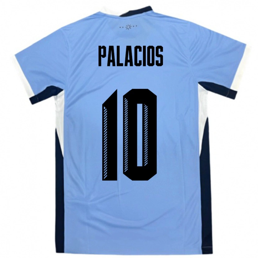Danxen Män Uruguay Tiago Palacios #10 Vit Svart Hemmatröja Matchtröjor 24-26 Tröjor T-Tröja