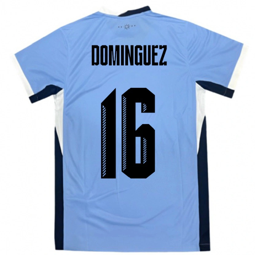 Danxen Män Uruguay Facundo Dominguez #16 Vit Svart Hemmatröja Matchtröjor 24-26 Tröjor T-Tröja