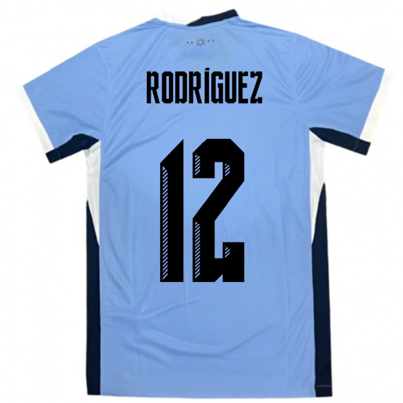 Danxen Män Uruguay Randall Rodriguez #12 Vit Svart Hemmatröja Matchtröjor 24-26 Tröjor T-Tröja