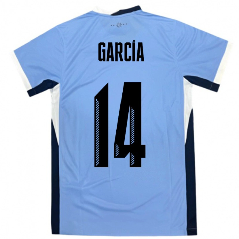Danxen Män Uruguay Damian Garcia #14 Vit Svart Hemmatröja Matchtröjor 24-26 Tröjor T-Tröja