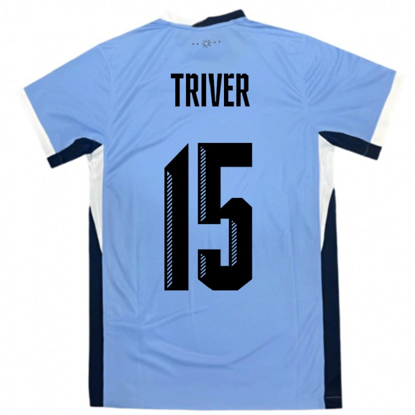 Danxen Män Uruguay Francisco Triver #15 Vit Svart Hemmatröja Matchtröjor 24-26 Tröjor T-Tröja