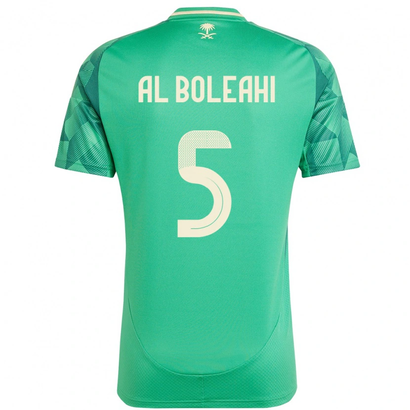 Danxen Män Saudi-Arabien Ali Al-Bulayhi #5 Grön Hemmatröja Matchtröjor 24-26 Tröjor T-Tröja
