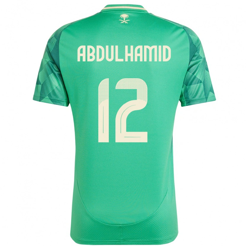 Danxen Män Saudi-Arabien Saud Abdulhamid #12 Grön Hemmatröja Matchtröjor 24-26 Tröjor T-Tröja