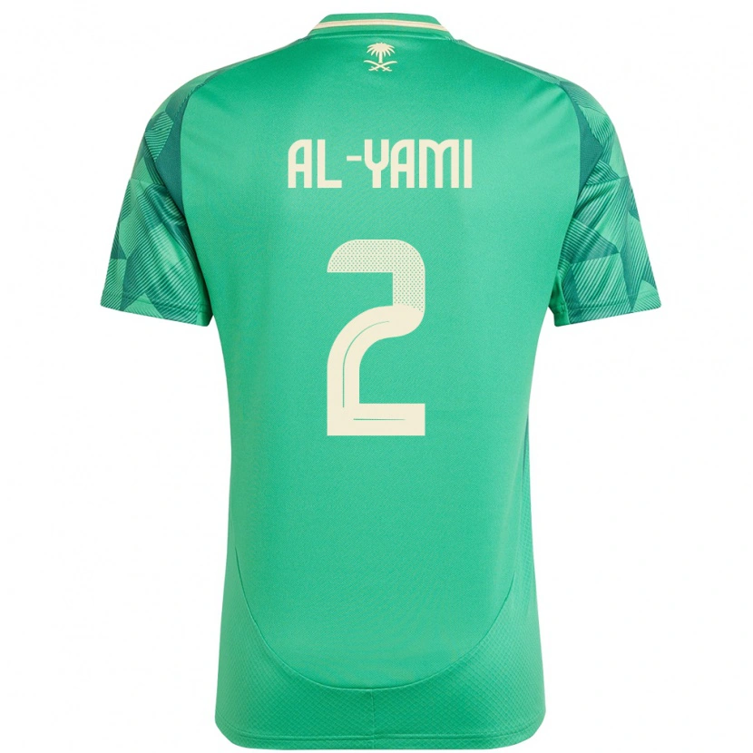 Danxen Män Saudi-Arabien Marwan Al-Yami #2 Grön Hemmatröja Matchtröjor 24-26 Tröjor T-Tröja
