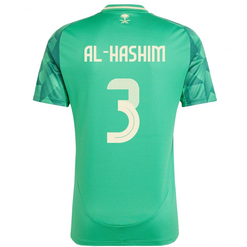 Danxen Män Saudi-Arabien Jawad Al-Hashim #3 Grön Hemmatröja Matchtröjor 24-26 Tröjor T-Tröja