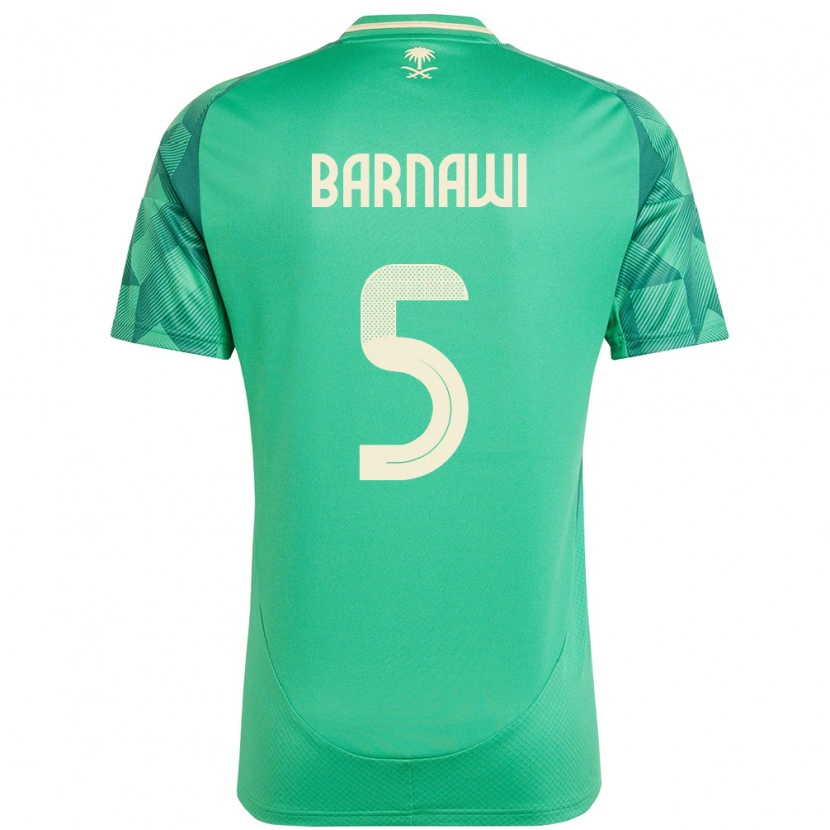 Danxen Män Saudi-Arabien Mohammed Barnawi #5 Grön Hemmatröja Matchtröjor 24-26 Tröjor T-Tröja
