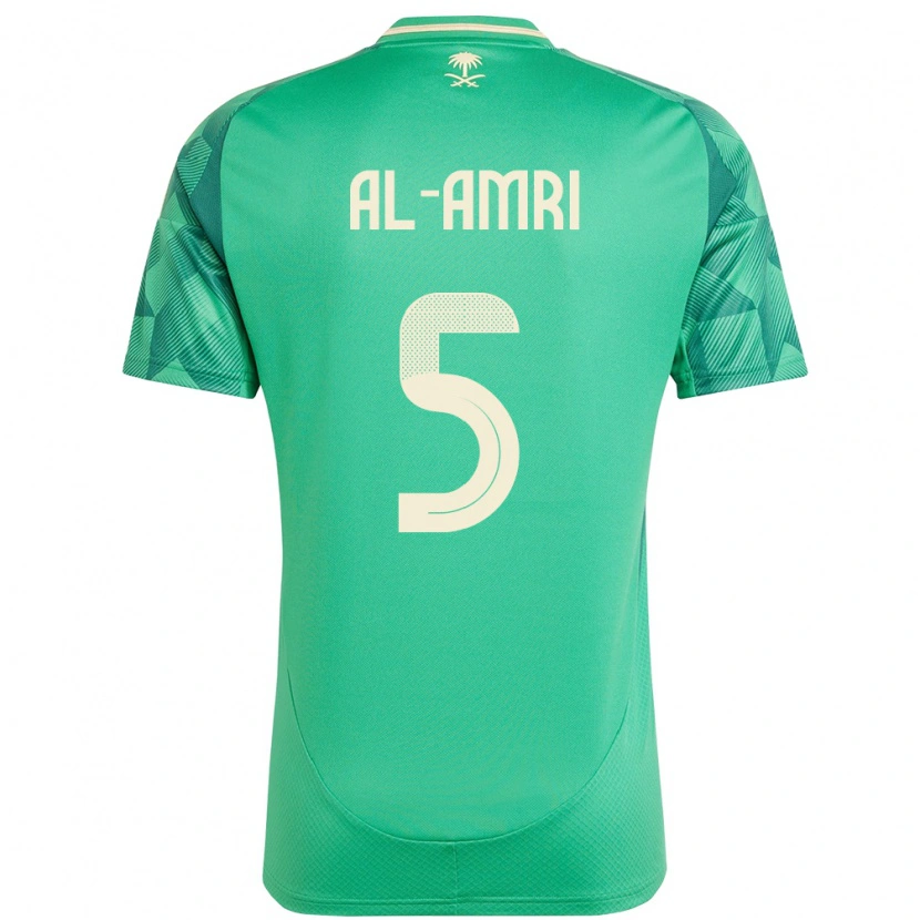Danxen Män Saudi-Arabien Husam Al-Amri #5 Grön Hemmatröja Matchtröjor 24-26 Tröjor T-Tröja