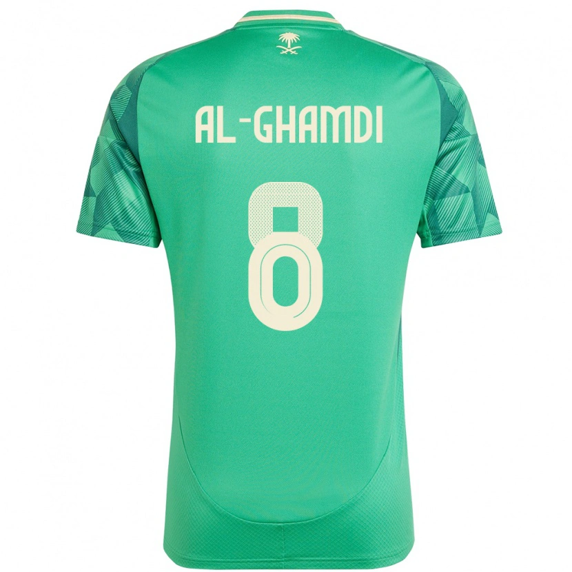Danxen Män Saudi-Arabien Rakan Al-Ghamdi #8 Grön Hemmatröja Matchtröjor 24-26 Tröjor T-Tröja