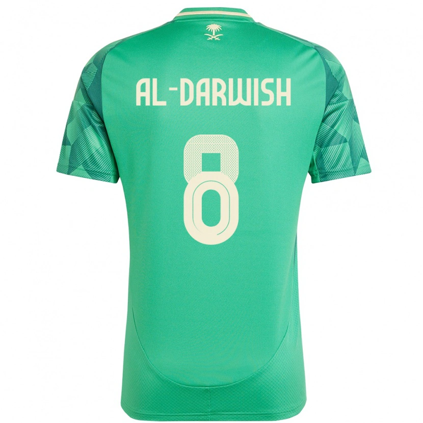 Danxen Män Saudi-Arabien Mohammed Al-Darwish #8 Grön Hemmatröja Matchtröjor 24-26 Tröjor T-Tröja