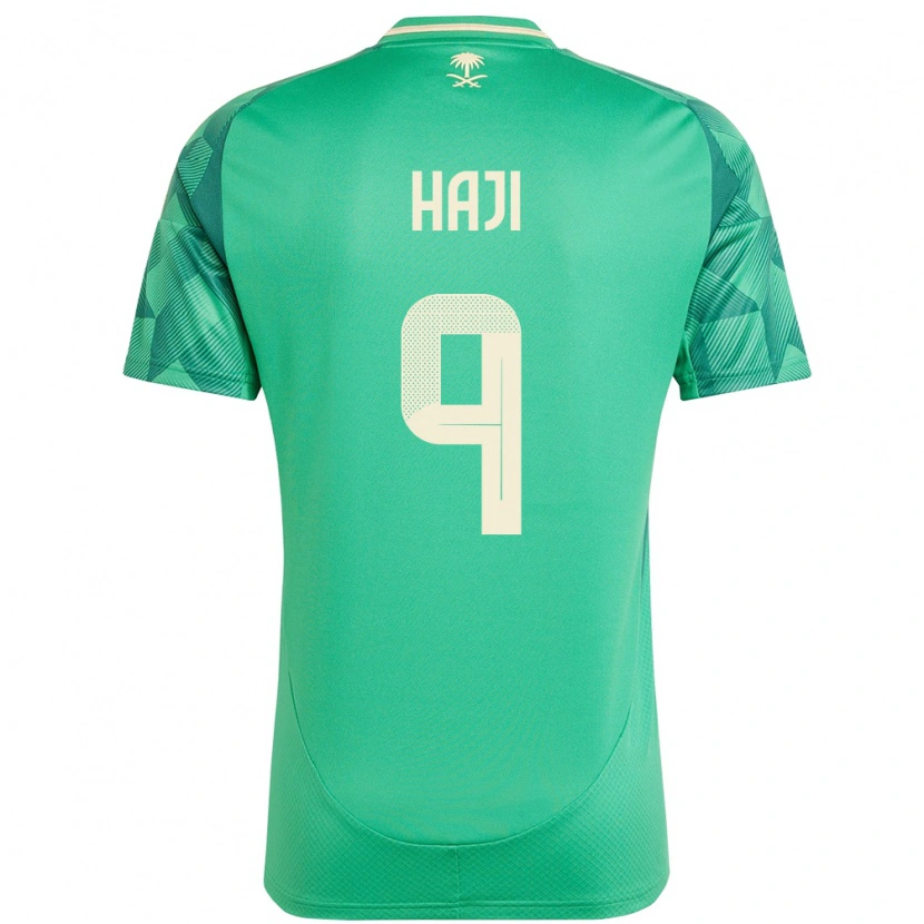 Danxen Män Saudi-Arabien Talal Haji #9 Grön Hemmatröja Matchtröjor 24-26 Tröjor T-Tröja