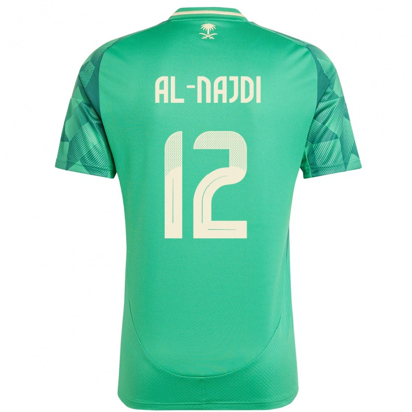 Danxen Män Saudi-Arabien Salem Al-Najdi #12 Grön Hemmatröja Matchtröjor 24-26 Tröjor T-Tröja