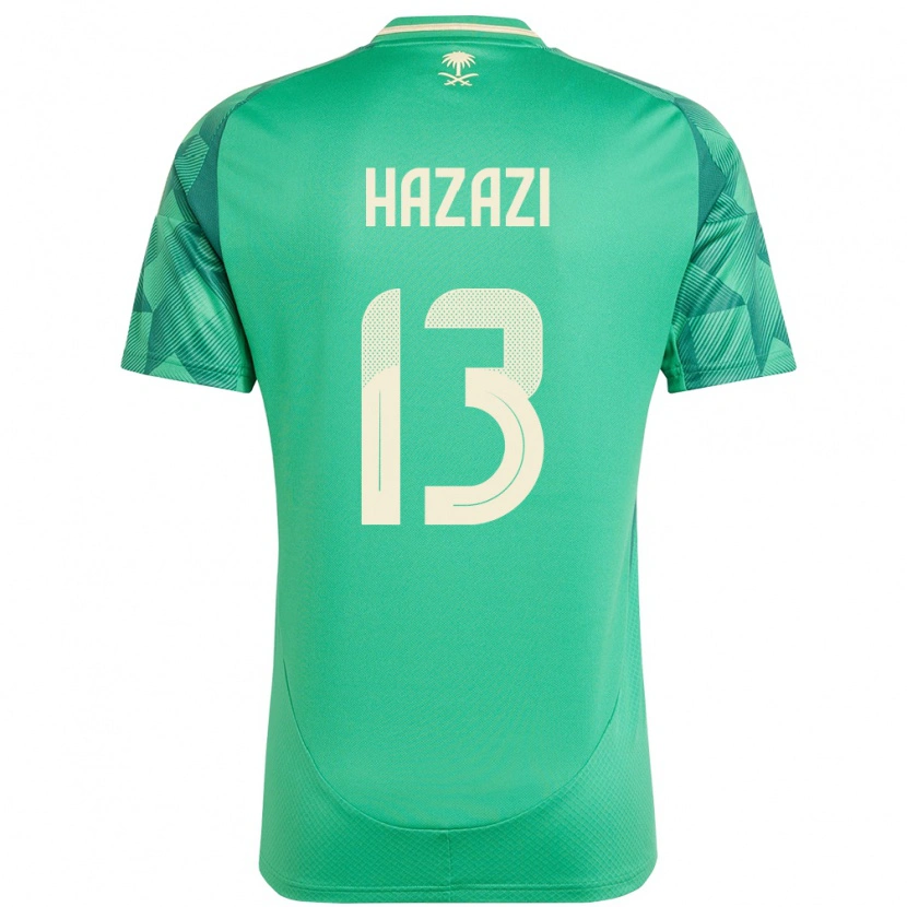 Danxen Män Saudi-Arabien Bassam Hazazi #13 Grön Hemmatröja Matchtröjor 24-26 Tröjor T-Tröja