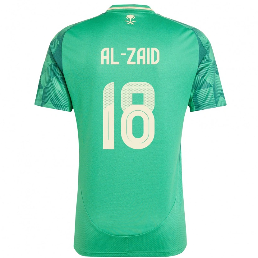 Danxen Män Saudi-Arabien Suhayb Al-Zaid #18 Grön Hemmatröja Matchtröjor 24-26 Tröjor T-Tröja