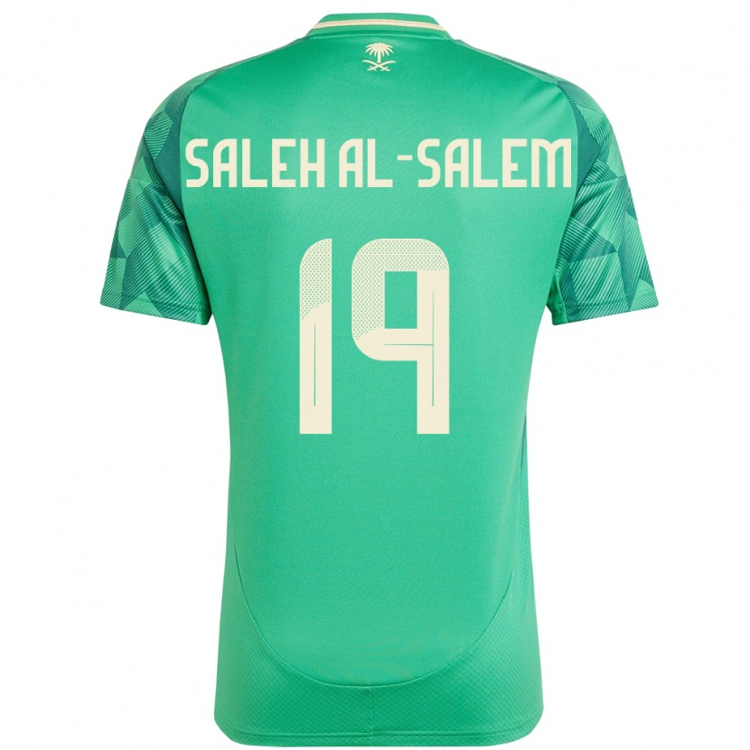 Danxen Män Saudi-Arabien Yousef Saleh Al-Salem #19 Grön Hemmatröja Matchtröjor 24-26 Tröjor T-Tröja