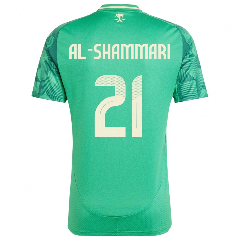 Danxen Män Saudi-Arabien Musaed Al-Shammari #21 Grön Hemmatröja Matchtröjor 24-26 Tröjor T-Tröja