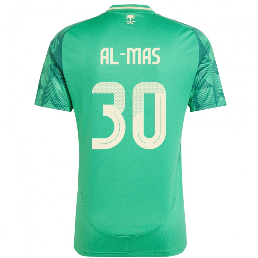 Danxen Män Saudi-Arabien Abdullah Al-Mas #30 Grön Hemmatröja Matchtröjor 24-26 Tröjor T-Tröja
