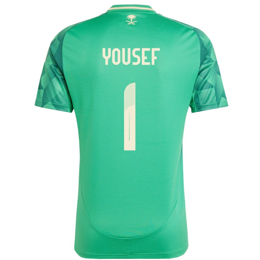 Danxen Män Saudi-Arabien Hamed Yousef #1 Grön Hemmatröja Matchtröjor 24-26 Tröjor T-Tröja