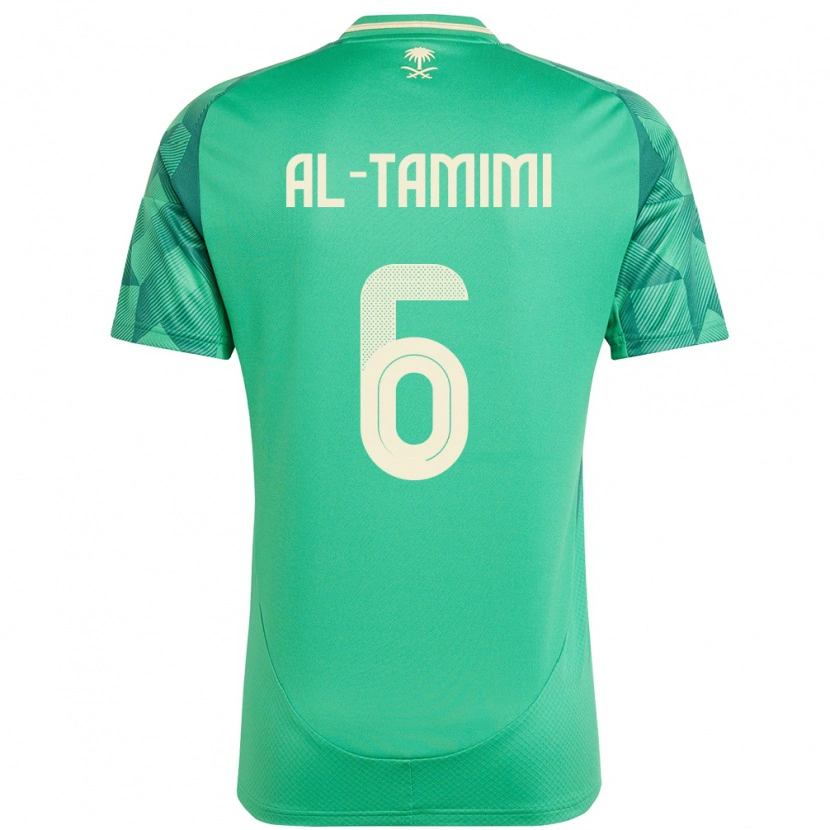 Danxen Män Saudi-Arabien Maryam Al Tamimi #6 Grön Hemmatröja Matchtröjor 24-26 Tröjor T-Tröja