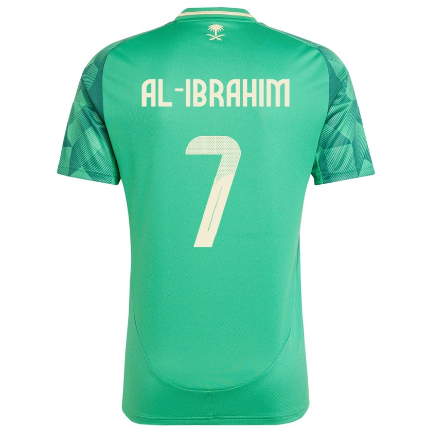 Danxen Män Saudi-Arabien Noura Al Ibrahim #7 Grön Hemmatröja Matchtröjor 24-26 Tröjor T-Tröja