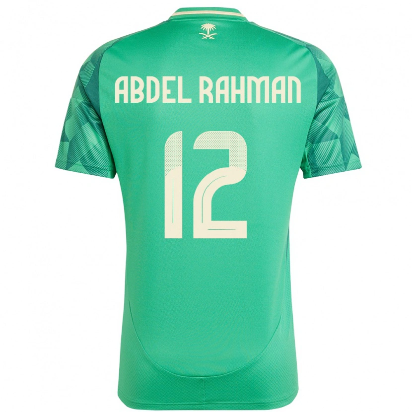 Danxen Män Saudi-Arabien Mona Abdel Rahman #12 Grön Hemmatröja Matchtröjor 24-26 Tröjor T-Tröja