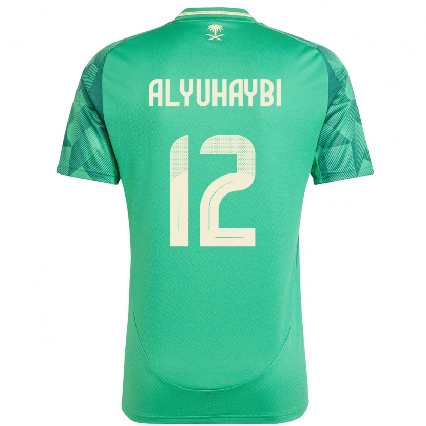Danxen Män Saudi-Arabien Ammar Alyuhaybi #12 Grön Hemmatröja Matchtröjor 24-26 Tröjor T-Tröja