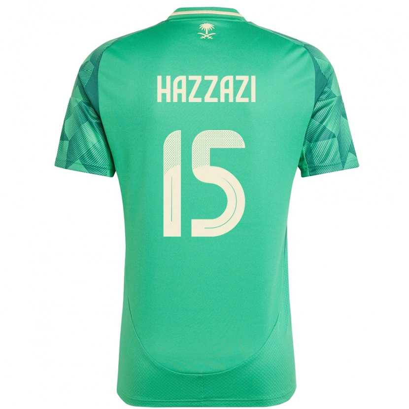Danxen Män Saudi-Arabien Mohammed Hazzazi #15 Grön Hemmatröja Matchtröjor 24-26 Tröjor T-Tröja