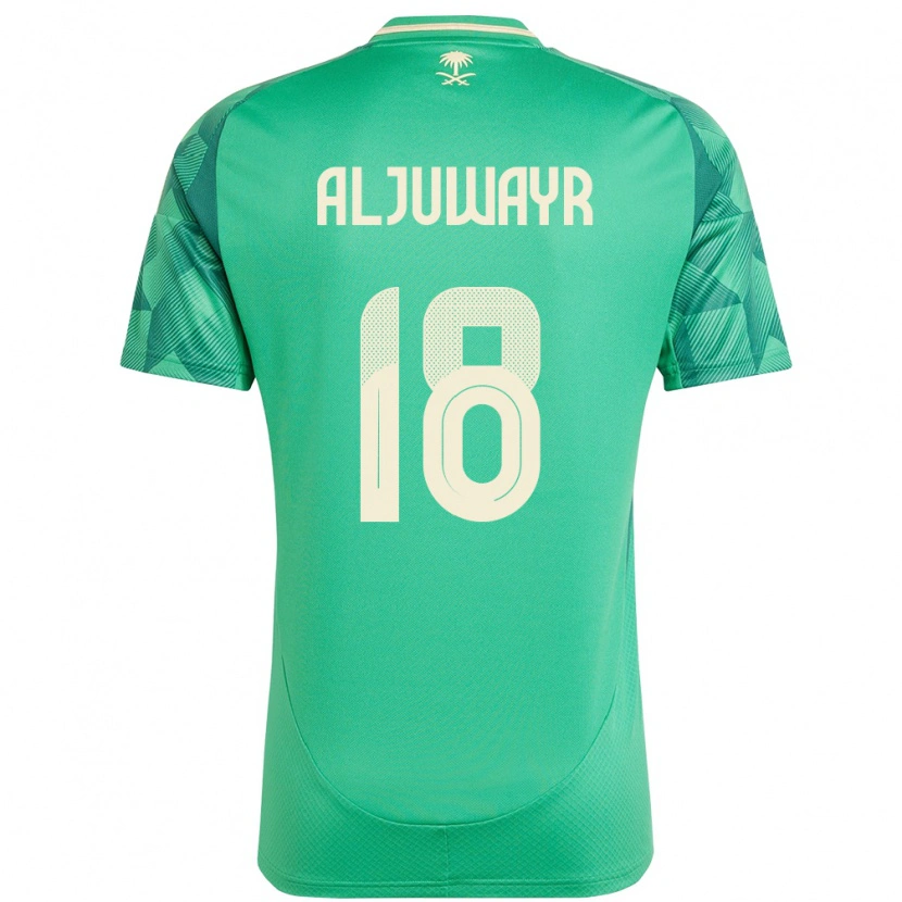 Danxen Män Saudi-Arabien Musab Aljuwayr #18 Grön Hemmatröja Matchtröjor 24-26 Tröjor T-Tröja