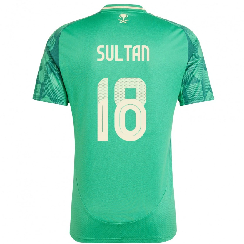Danxen Män Saudi-Arabien Qasim Sultan #18 Grön Hemmatröja Matchtröjor 24-26 Tröjor T-Tröja