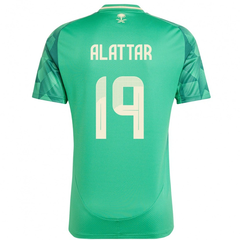 Danxen Män Saudi-Arabien Ramiz Alattar #19 Grön Hemmatröja Matchtröjor 24-26 Tröjor T-Tröja